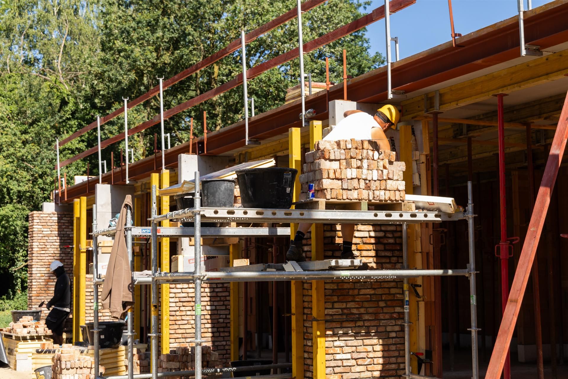 Brickwork construction phase