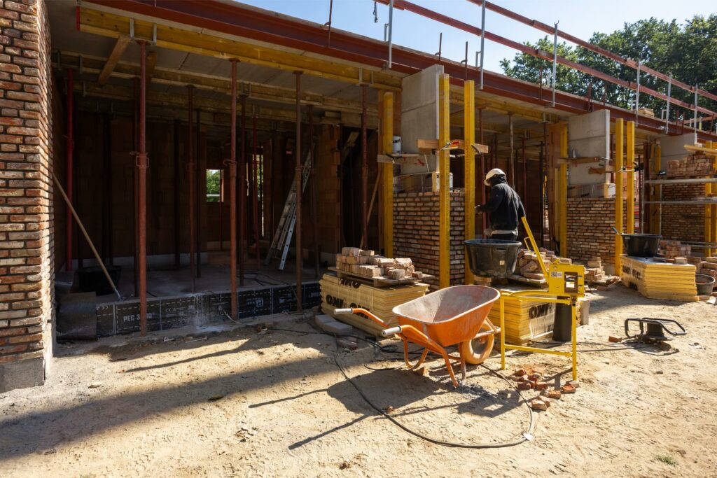 Structural frame and brickwork progress
